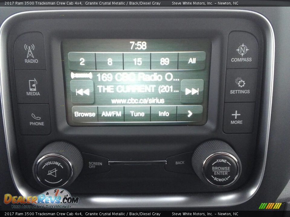 2017 Ram 3500 Tradesman Crew Cab 4x4 Granite Crystal Metallic / Black/Diesel Gray Photo #13