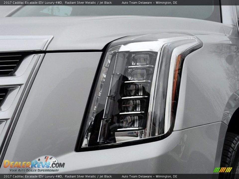 2017 Cadillac Escalade ESV Luxury 4WD Radiant Silver Metallic / Jet Black Photo #8