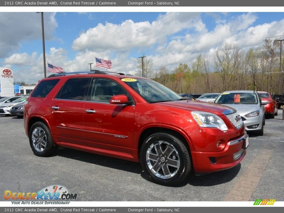 2012 GMC Acadia Denali AWD Crystal Red Tintcoat / Cashmere Photo #1