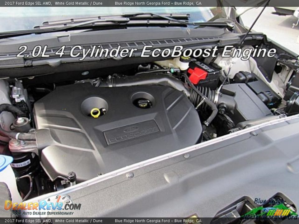 2017 Ford Edge SEL AWD White Gold Metallic / Dune Photo #10