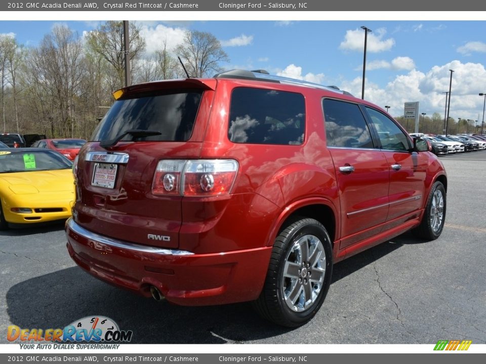 2012 GMC Acadia Denali AWD Crystal Red Tintcoat / Cashmere Photo #3