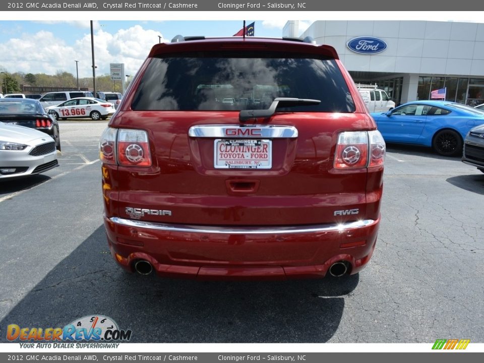 2012 GMC Acadia Denali AWD Crystal Red Tintcoat / Cashmere Photo #4