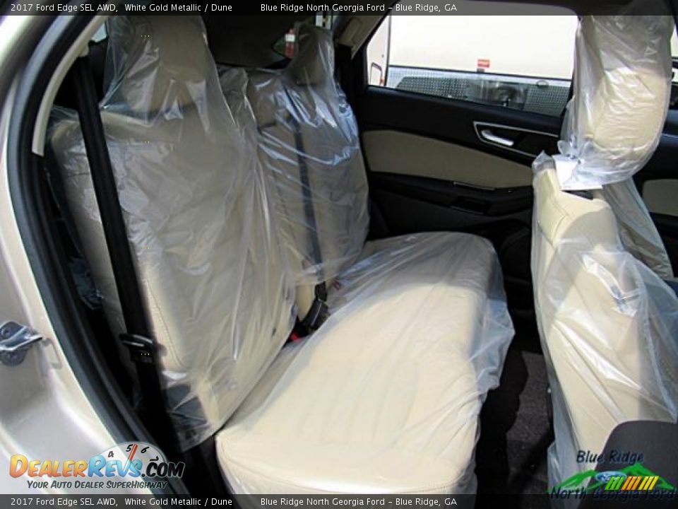 2017 Ford Edge SEL AWD White Gold Metallic / Dune Photo #14