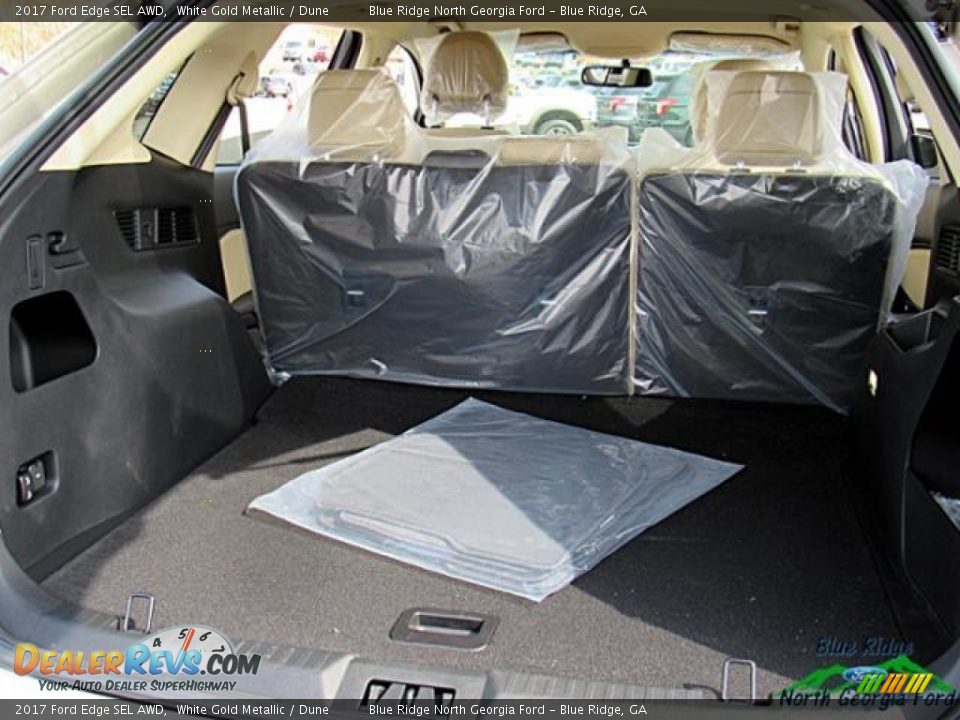 2017 Ford Edge SEL AWD White Gold Metallic / Dune Photo #15