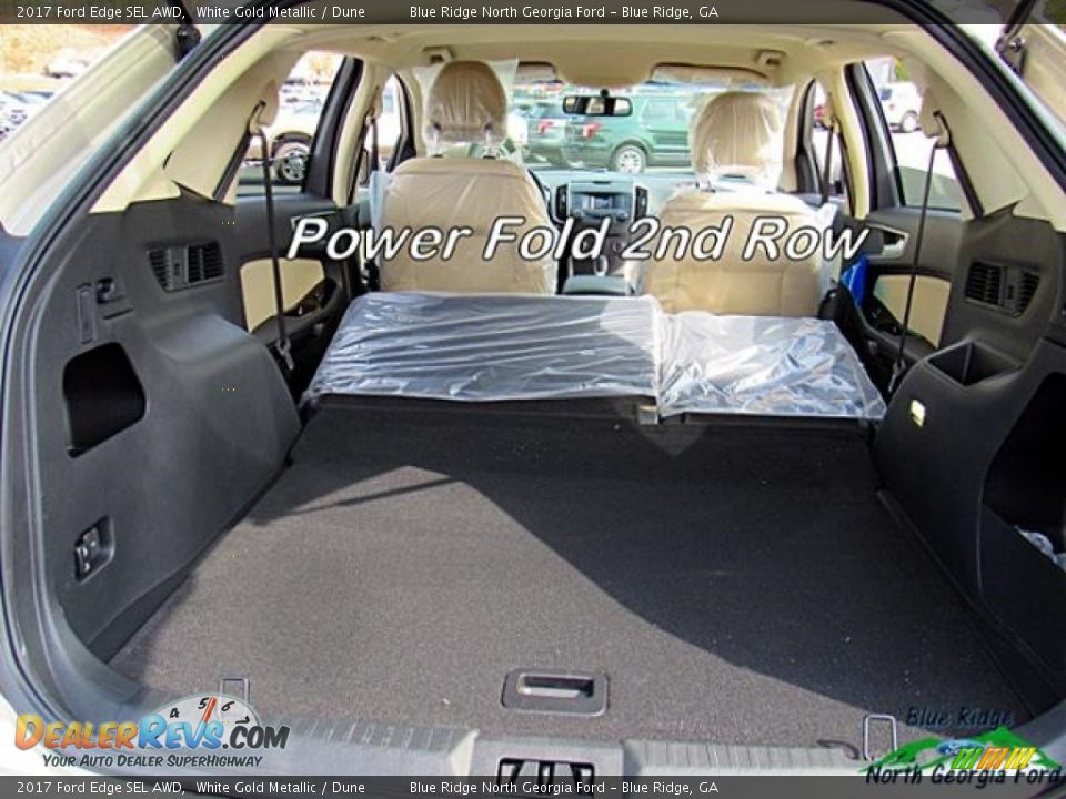 2017 Ford Edge SEL AWD White Gold Metallic / Dune Photo #16