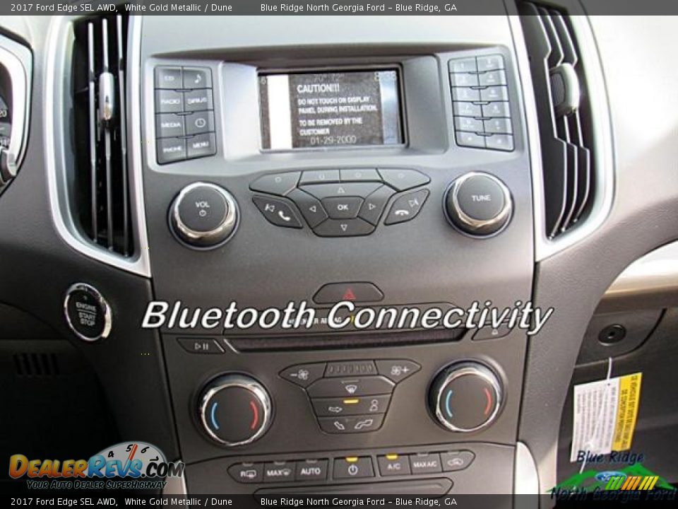 2017 Ford Edge SEL AWD White Gold Metallic / Dune Photo #21