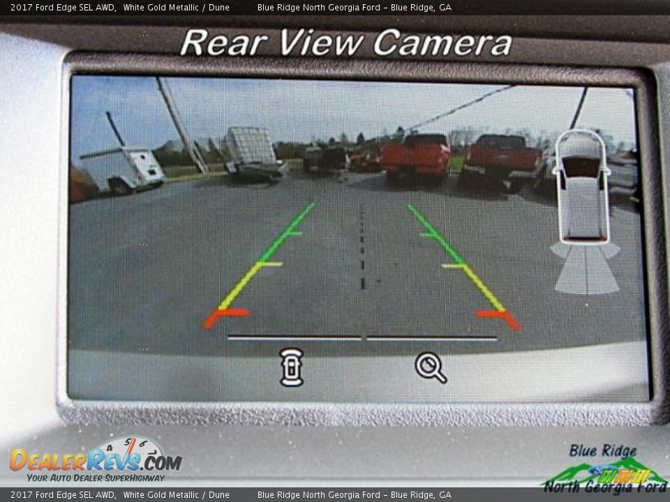 2017 Ford Edge SEL AWD White Gold Metallic / Dune Photo #25