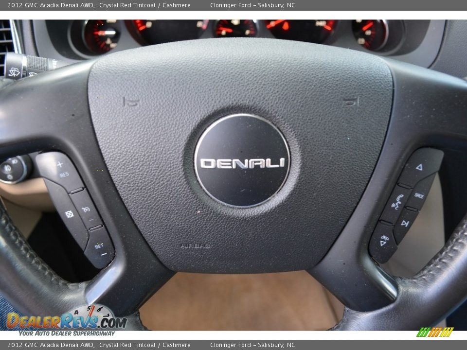 2012 GMC Acadia Denali AWD Crystal Red Tintcoat / Cashmere Photo #18