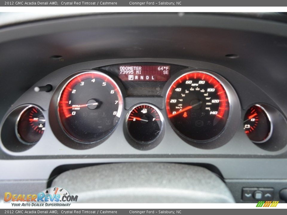 2012 GMC Acadia Denali AWD Crystal Red Tintcoat / Cashmere Photo #19