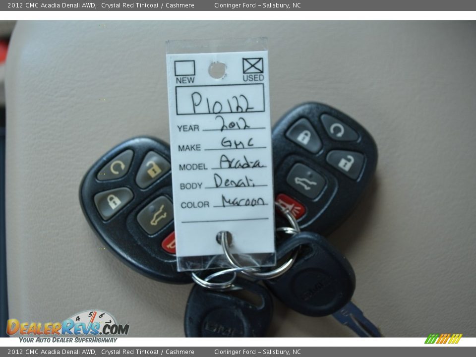 2012 GMC Acadia Denali AWD Crystal Red Tintcoat / Cashmere Photo #23