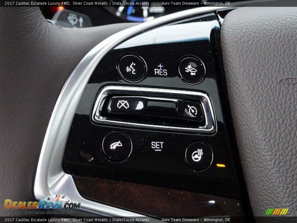2017 Cadillac Escalade Luxury 4WD Silver Coast Metallic / Shale/Cocoa Accents Photo #25