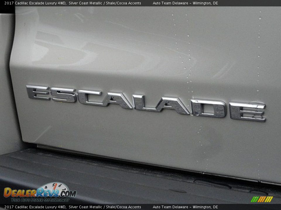 2017 Cadillac Escalade Luxury 4WD Silver Coast Metallic / Shale/Cocoa Accents Photo #33