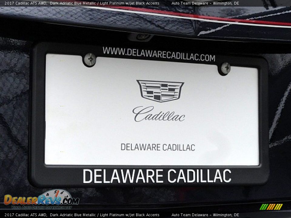 2017 Cadillac ATS AWD Dark Adriatic Blue Metallic / Light Platinum w/Jet Black Accents Photo #30