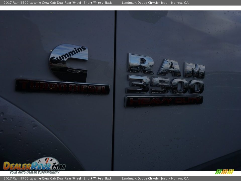 2017 Ram 3500 Laramie Crew Cab Dual Rear Wheel Bright White / Black Photo #5
