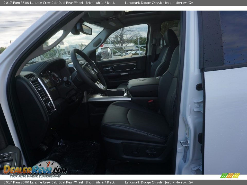 2017 Ram 3500 Laramie Crew Cab Dual Rear Wheel Bright White / Black Photo #6