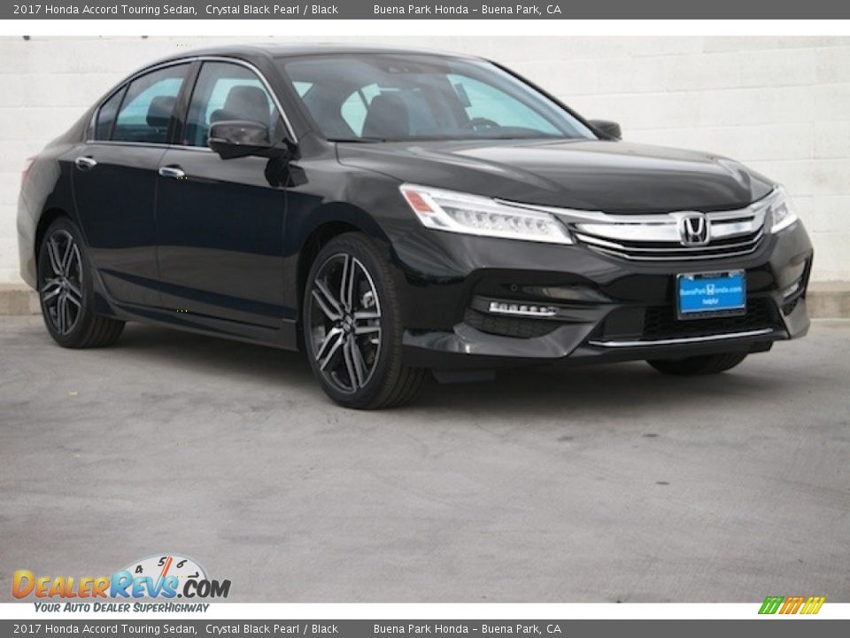 2017 Honda Accord Touring Sedan Crystal Black Pearl / Black Photo #1