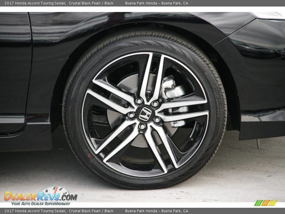 2017 Honda Accord Touring Sedan Crystal Black Pearl / Black Photo #5