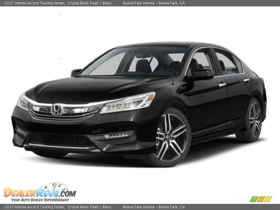 2017 Honda Accord Touring Sedan Crystal Black Pearl / Black Photo #19