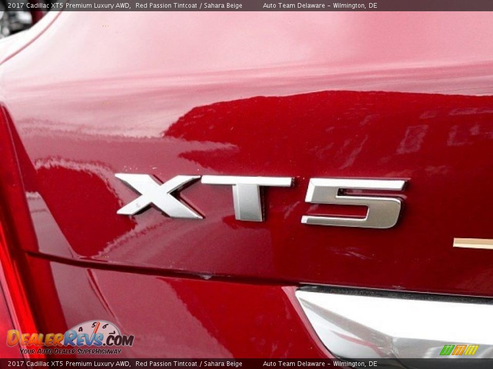 2017 Cadillac XT5 Premium Luxury AWD Red Passion Tintcoat / Sahara Beige Photo #35