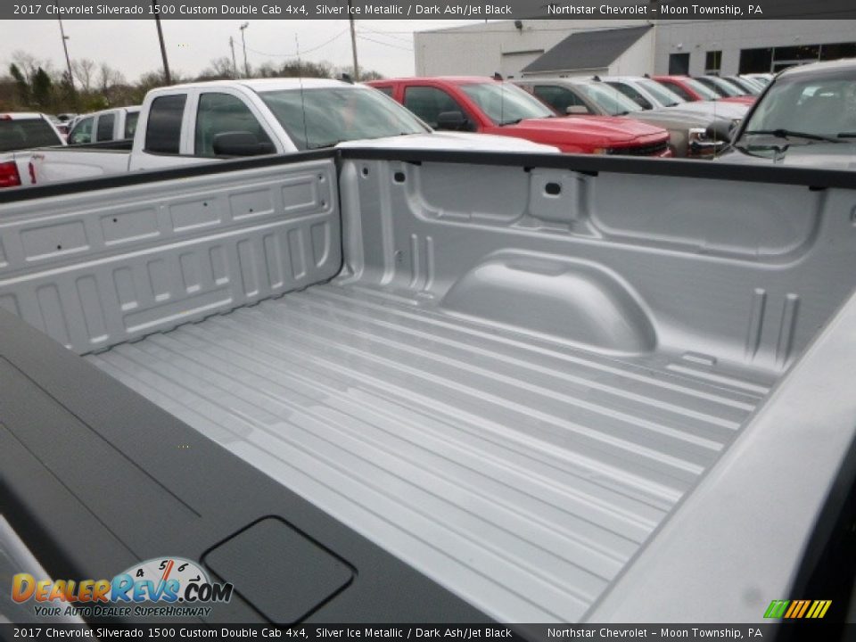 2017 Chevrolet Silverado 1500 Custom Double Cab 4x4 Silver Ice Metallic / Dark Ash/Jet Black Photo #11