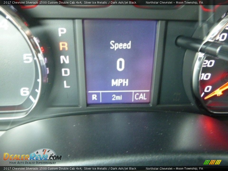 2017 Chevrolet Silverado 1500 Custom Double Cab 4x4 Silver Ice Metallic / Dark Ash/Jet Black Photo #19