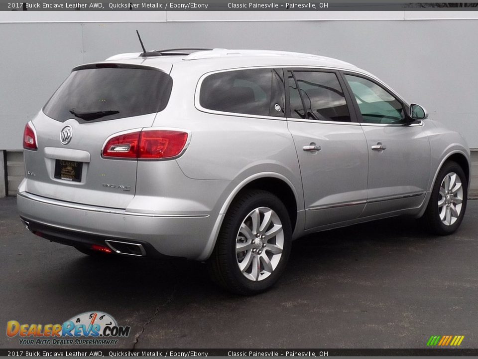 2017 Buick Enclave Leather AWD Quicksilver Metallic / Ebony/Ebony Photo #2