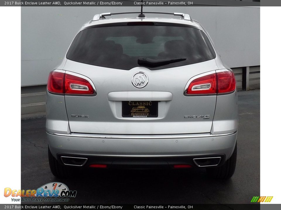2017 Buick Enclave Leather AWD Quicksilver Metallic / Ebony/Ebony Photo #3