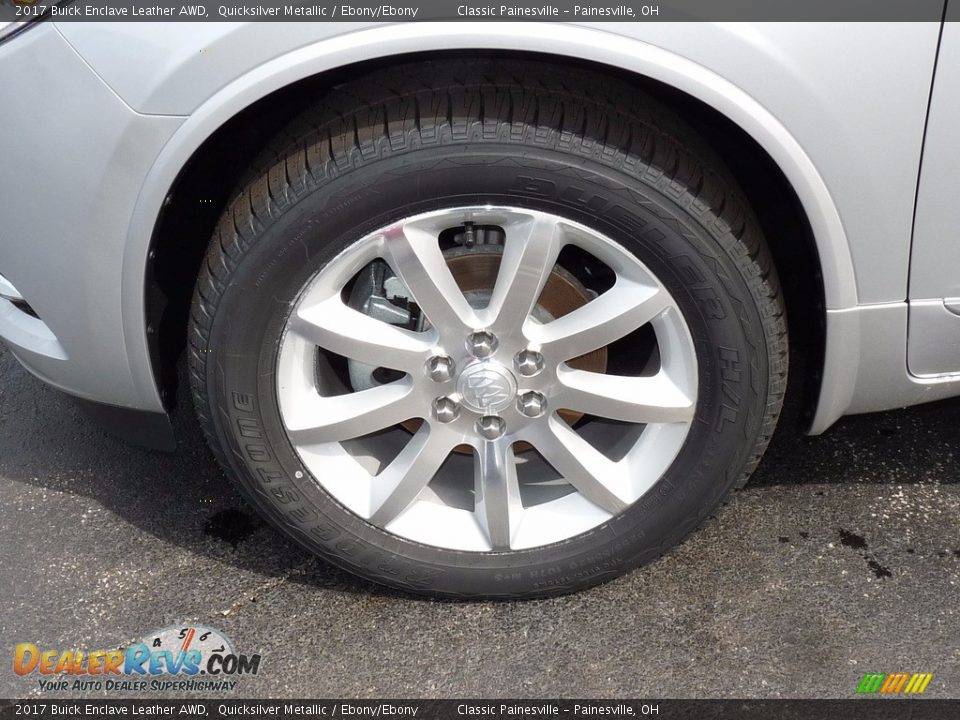 2017 Buick Enclave Leather AWD Quicksilver Metallic / Ebony/Ebony Photo #5