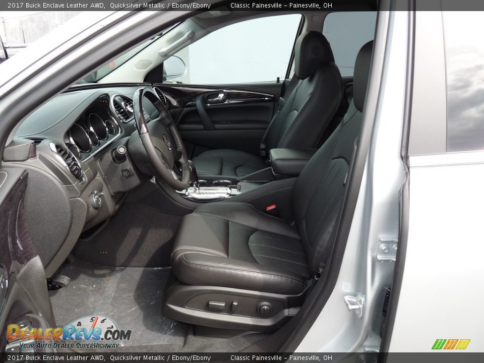 2017 Buick Enclave Leather AWD Quicksilver Metallic / Ebony/Ebony Photo #6