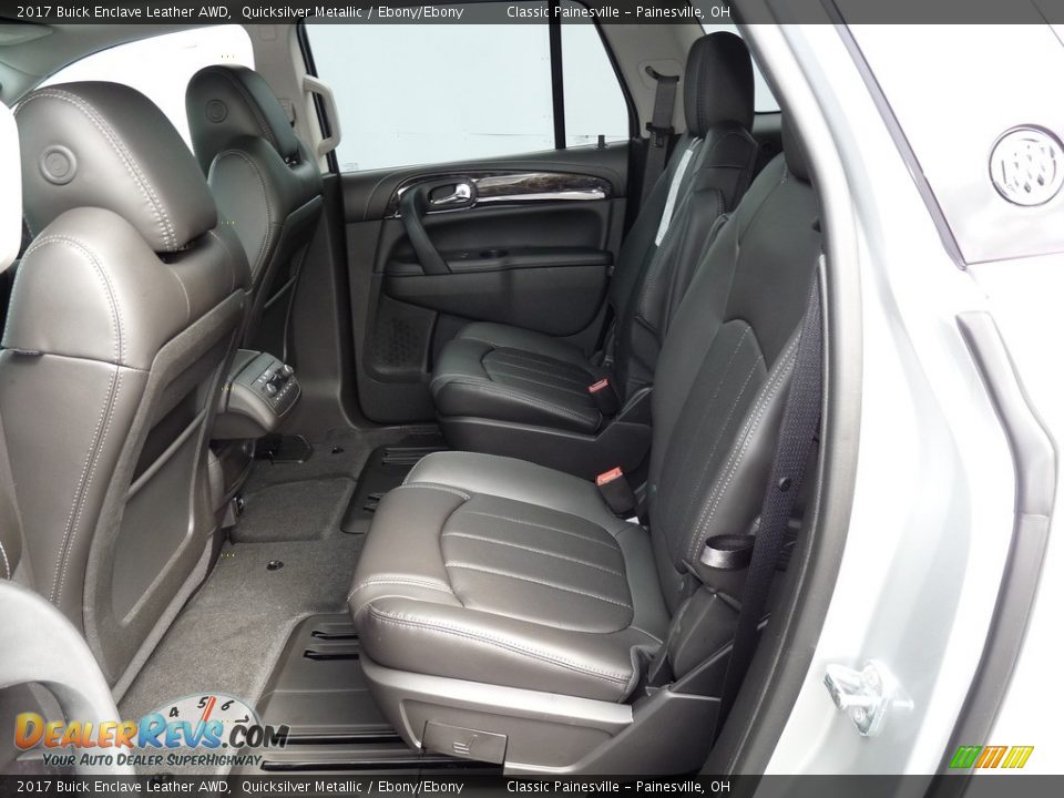 2017 Buick Enclave Leather AWD Quicksilver Metallic / Ebony/Ebony Photo #7