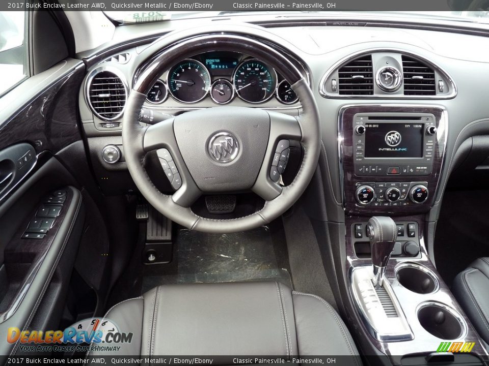 2017 Buick Enclave Leather AWD Quicksilver Metallic / Ebony/Ebony Photo #9