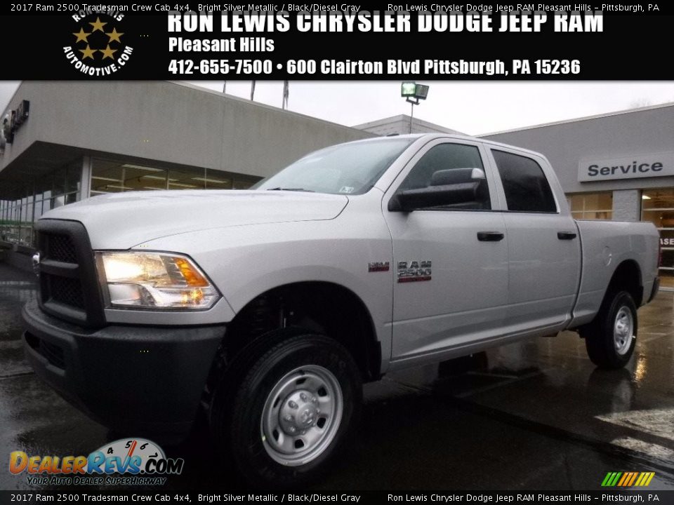 2017 Ram 2500 Tradesman Crew Cab 4x4 Bright Silver Metallic / Black/Diesel Gray Photo #1