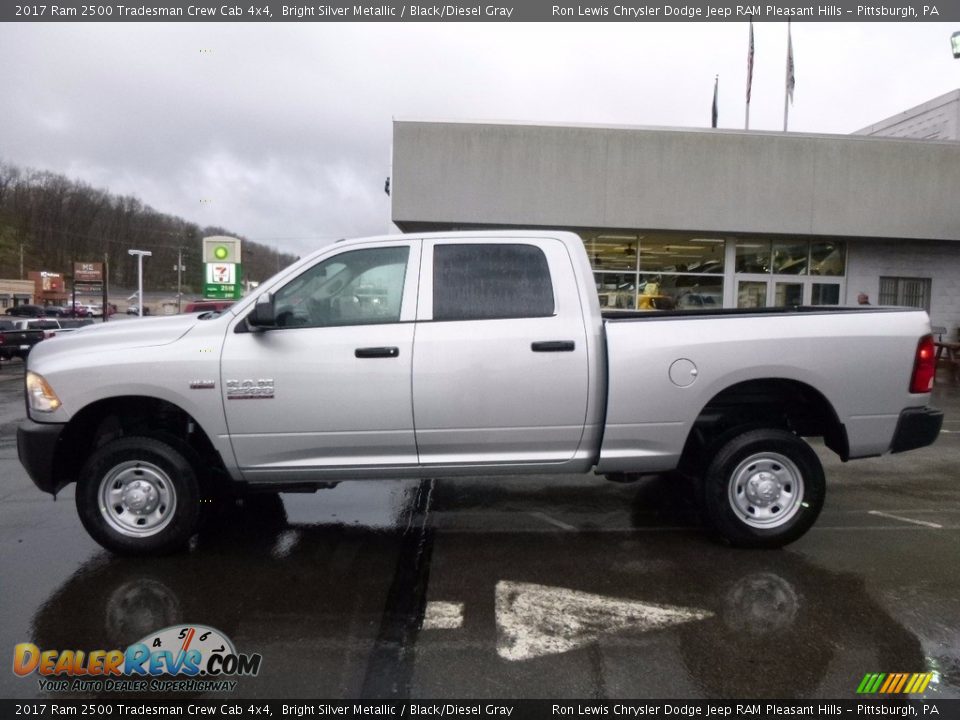 2017 Ram 2500 Tradesman Crew Cab 4x4 Bright Silver Metallic / Black/Diesel Gray Photo #2