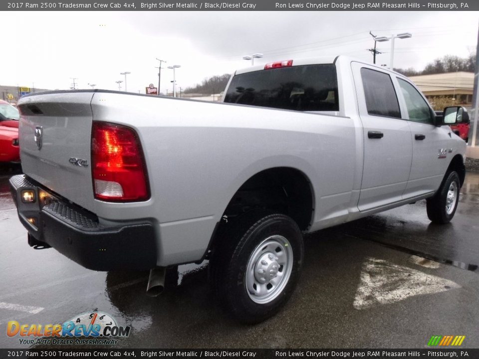 2017 Ram 2500 Tradesman Crew Cab 4x4 Bright Silver Metallic / Black/Diesel Gray Photo #6