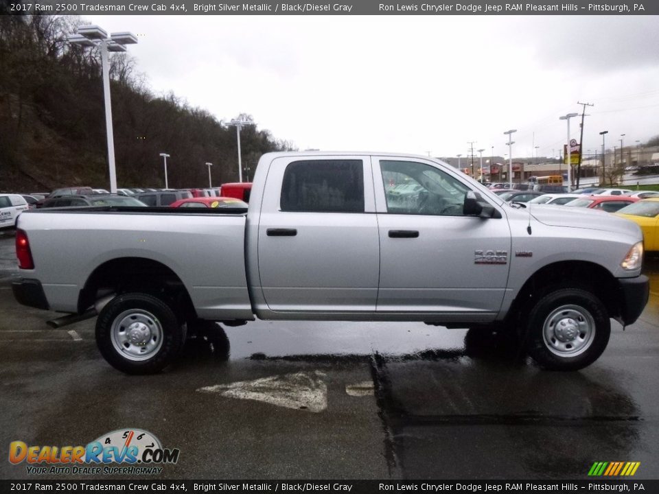 2017 Ram 2500 Tradesman Crew Cab 4x4 Bright Silver Metallic / Black/Diesel Gray Photo #7