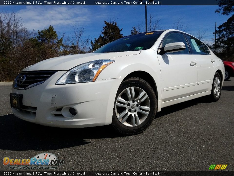 2010 Nissan Altima 2.5 SL Winter Frost White / Charcoal Photo #1