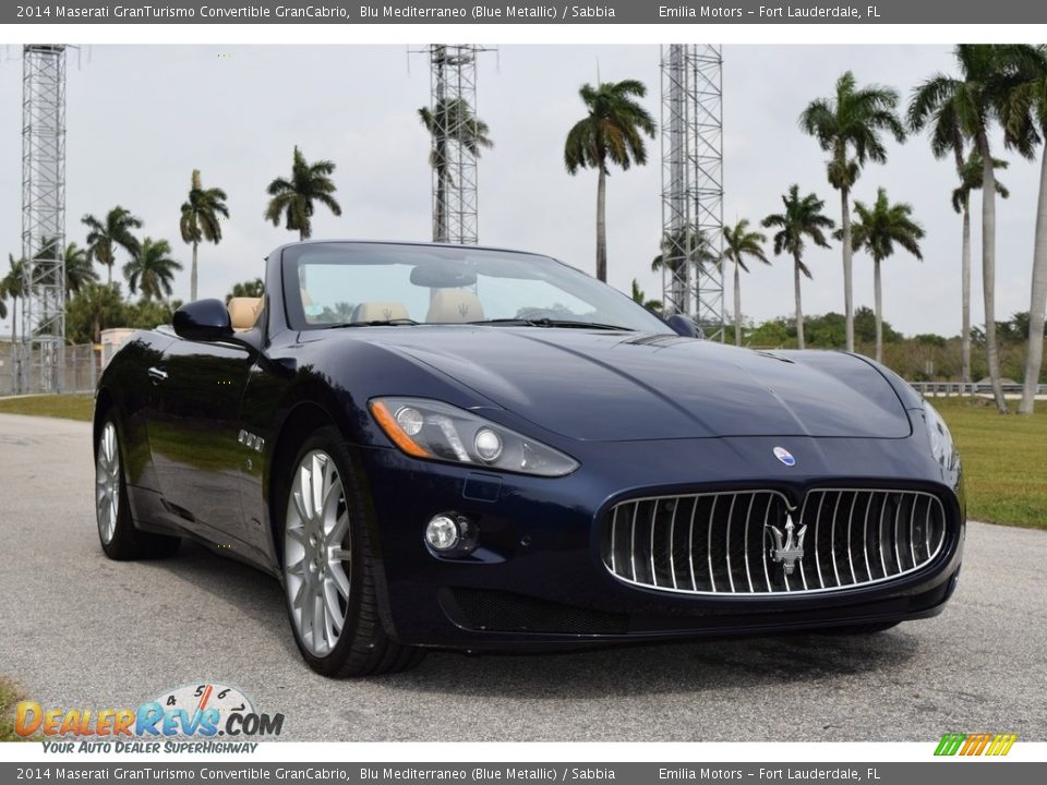 2014 Maserati GranTurismo Convertible GranCabrio Blu Mediterraneo (Blue Metallic) / Sabbia Photo #6