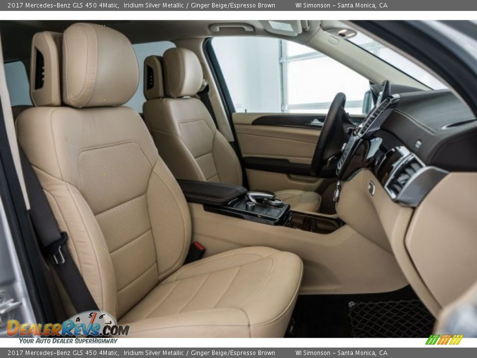 2017 Mercedes-Benz GLS 450 4Matic Iridium Silver Metallic / Ginger Beige/Espresso Brown Photo #2