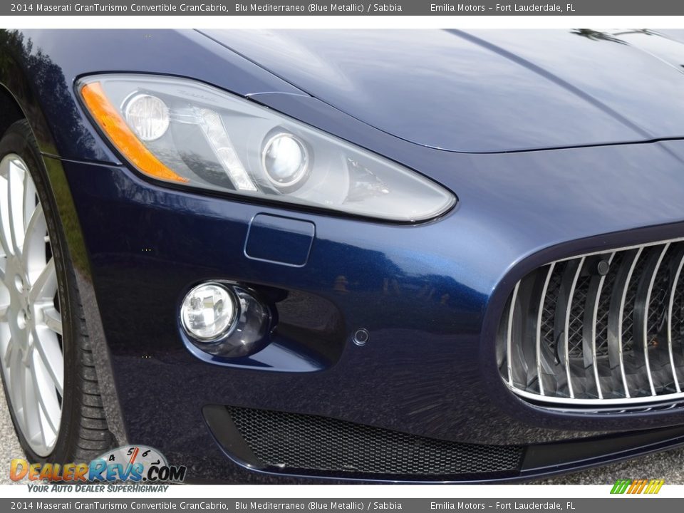 2014 Maserati GranTurismo Convertible GranCabrio Blu Mediterraneo (Blue Metallic) / Sabbia Photo #8