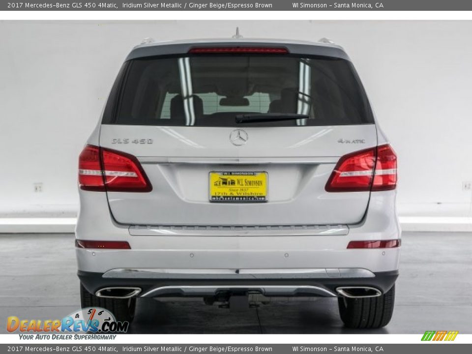2017 Mercedes-Benz GLS 450 4Matic Iridium Silver Metallic / Ginger Beige/Espresso Brown Photo #4