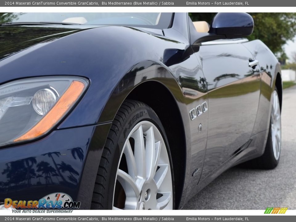 2014 Maserati GranTurismo Convertible GranCabrio Blu Mediterraneo (Blue Metallic) / Sabbia Photo #11
