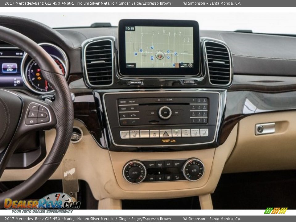 2017 Mercedes-Benz GLS 450 4Matic Iridium Silver Metallic / Ginger Beige/Espresso Brown Photo #8