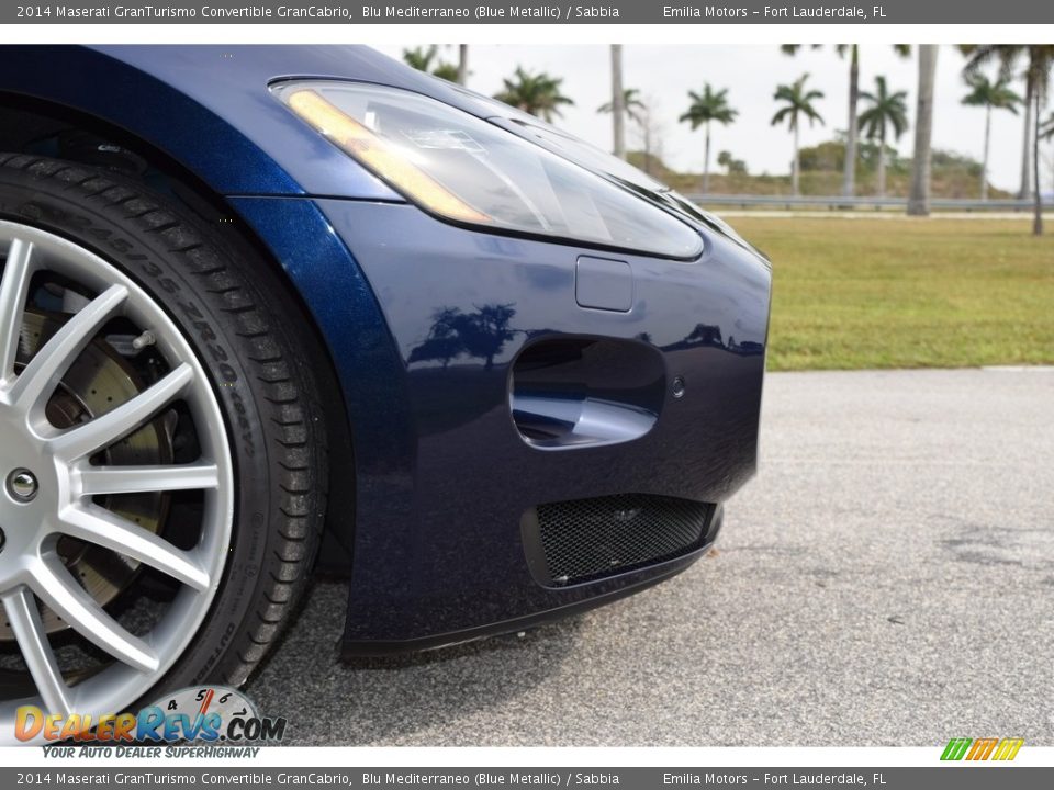 2014 Maserati GranTurismo Convertible GranCabrio Blu Mediterraneo (Blue Metallic) / Sabbia Photo #13