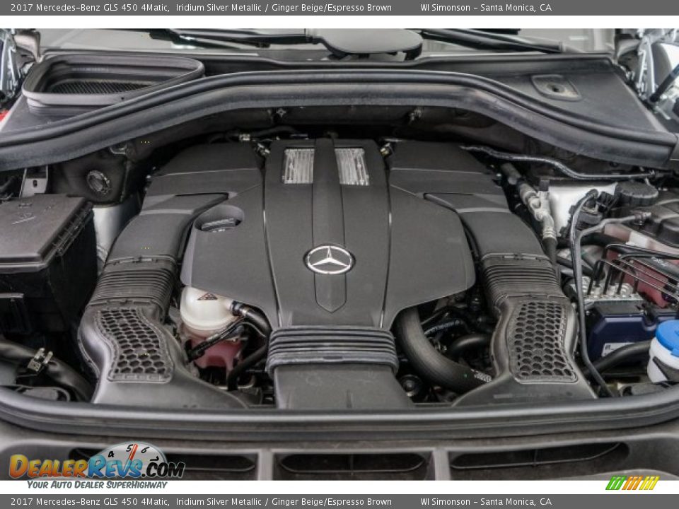 2017 Mercedes-Benz GLS 450 4Matic Iridium Silver Metallic / Ginger Beige/Espresso Brown Photo #9
