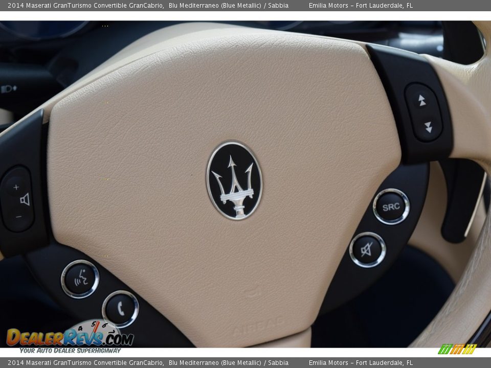 2014 Maserati GranTurismo Convertible GranCabrio Blu Mediterraneo (Blue Metallic) / Sabbia Photo #31