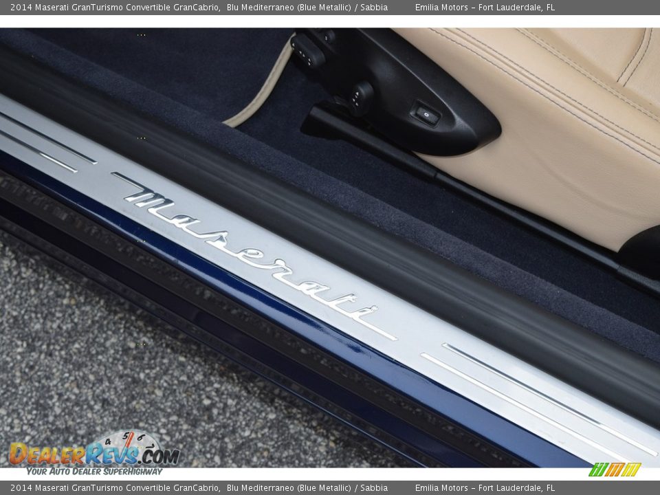 2014 Maserati GranTurismo Convertible GranCabrio Blu Mediterraneo (Blue Metallic) / Sabbia Photo #32
