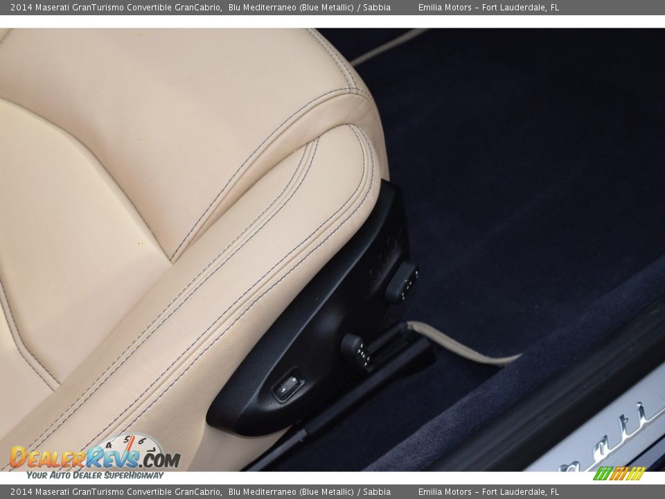 2014 Maserati GranTurismo Convertible GranCabrio Blu Mediterraneo (Blue Metallic) / Sabbia Photo #35