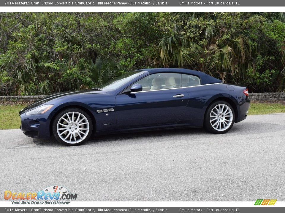 2014 Maserati GranTurismo Convertible GranCabrio Blu Mediterraneo (Blue Metallic) / Sabbia Photo #55
