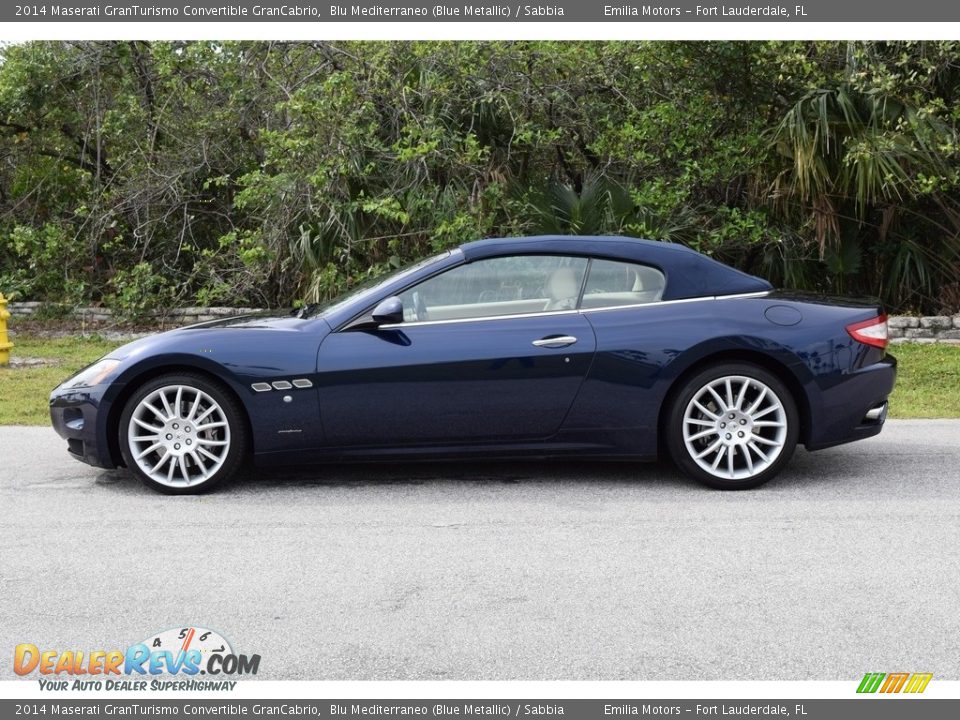 2014 Maserati GranTurismo Convertible GranCabrio Blu Mediterraneo (Blue Metallic) / Sabbia Photo #56