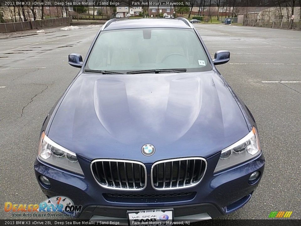 2013 BMW X3 xDrive 28i Deep Sea Blue Metallic / Sand Beige Photo #8